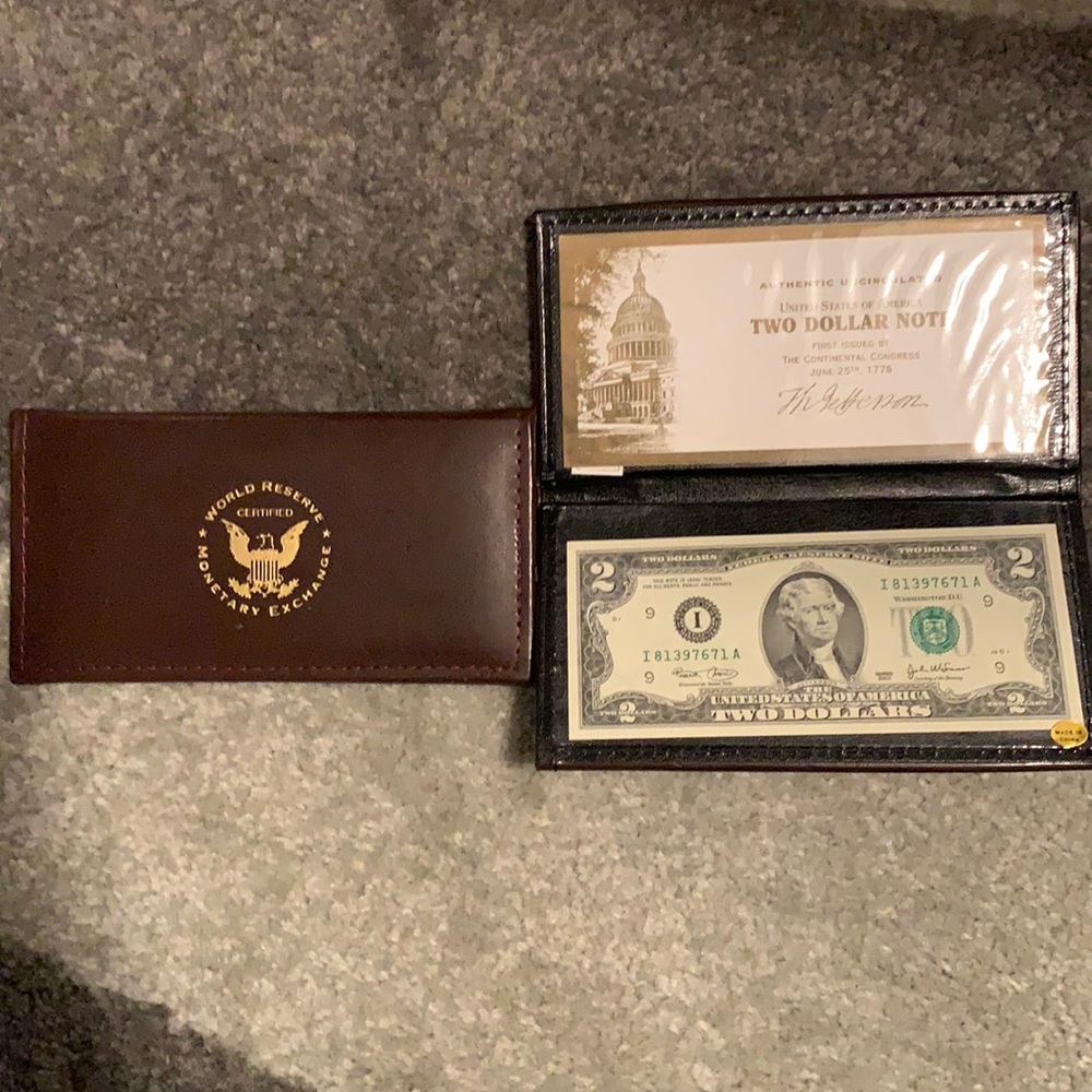 World Reserve Authentic $2 bills